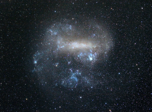 The Small Magellanic Cloud, which lies about 200,000 light years away.